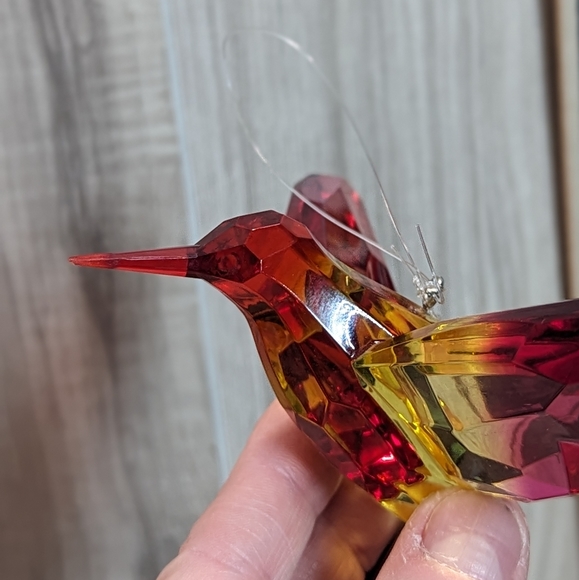 Ganz Acrylkristall Pfau Deko-Element – Elegantes Dekoration Für Zuhause | 11,4 Cm Hoch | Grün, Mit Schlaufe